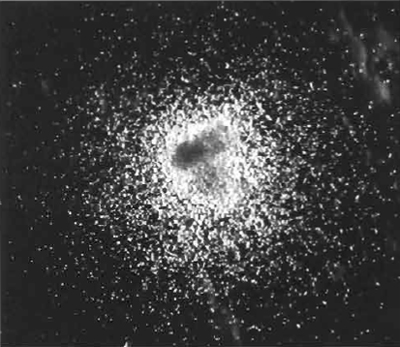 FIGURE 1 Photomicrograph of a dispersed granulocytemacrophage colony (×l00).