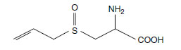 Chemical structure of alliin