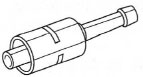Needle-to-tubing connector.