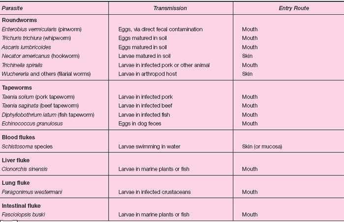 Important Helminths of Humans