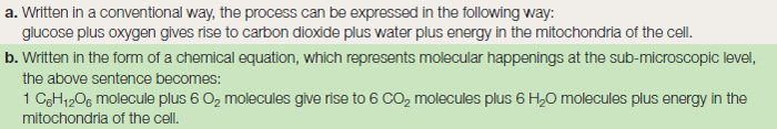 Table 8.2 A summary of the process of aerobic respiration